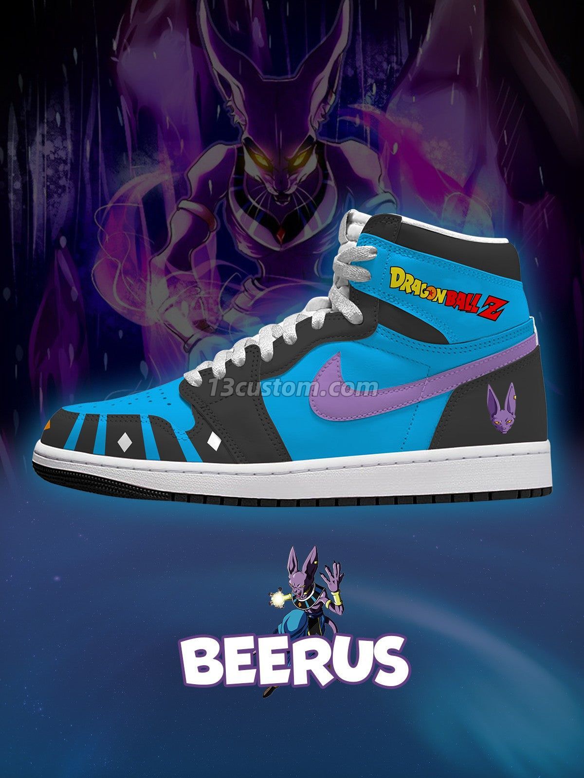 Beerus V.1 Custom High-Top Sneakers