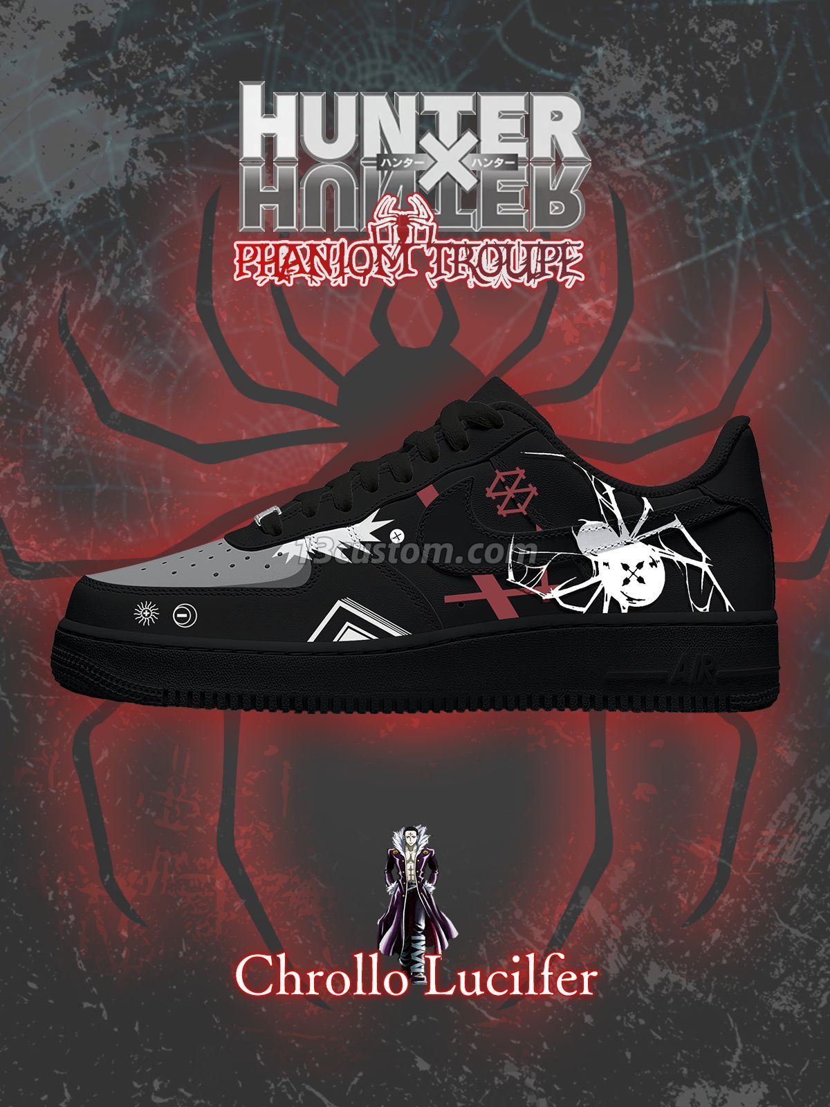 Chrollo Lucilfer Custom Sneakers