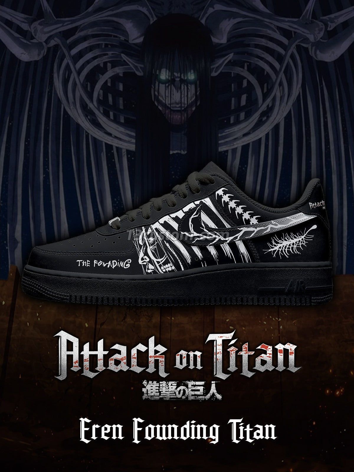 Eren Founding Titan V.2 Custom Sneakers