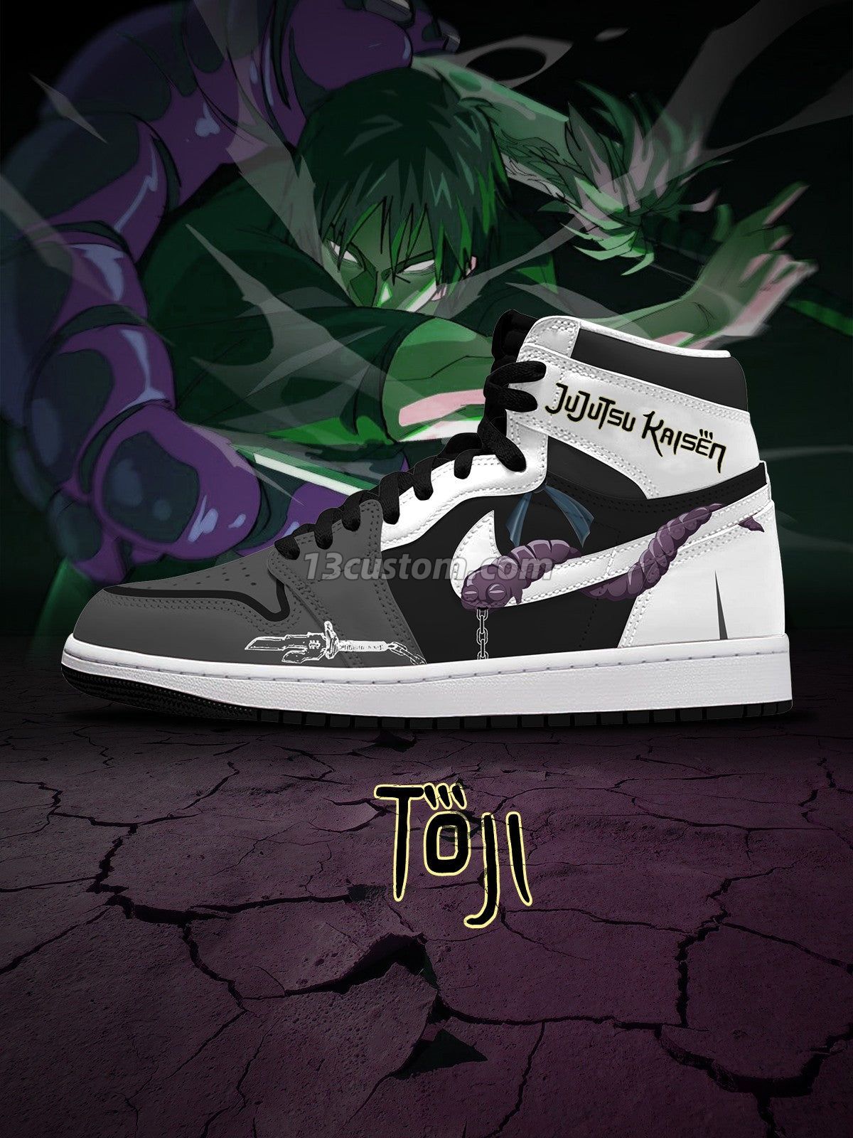 Toji Fushiguro V.1 Custom High-Top Sneakers