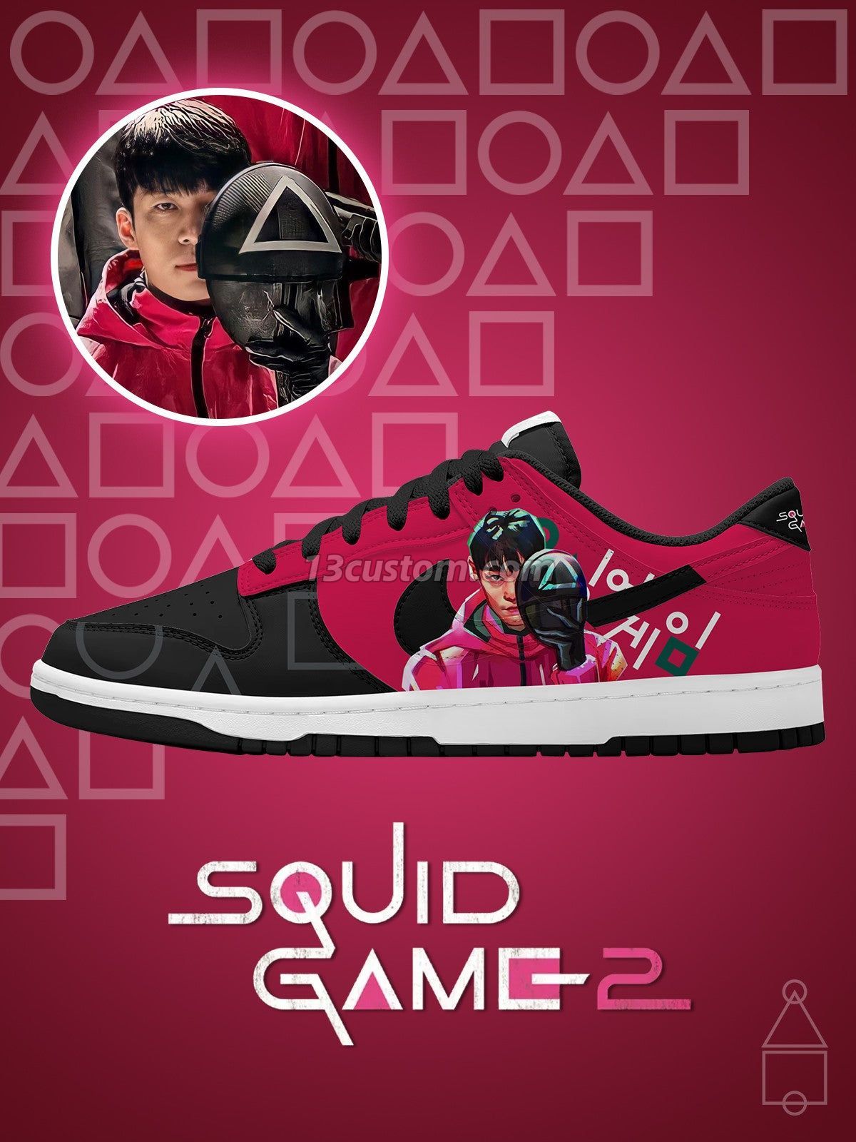Hwang Jun-ho V.1 Custom Court-Low Sneakers