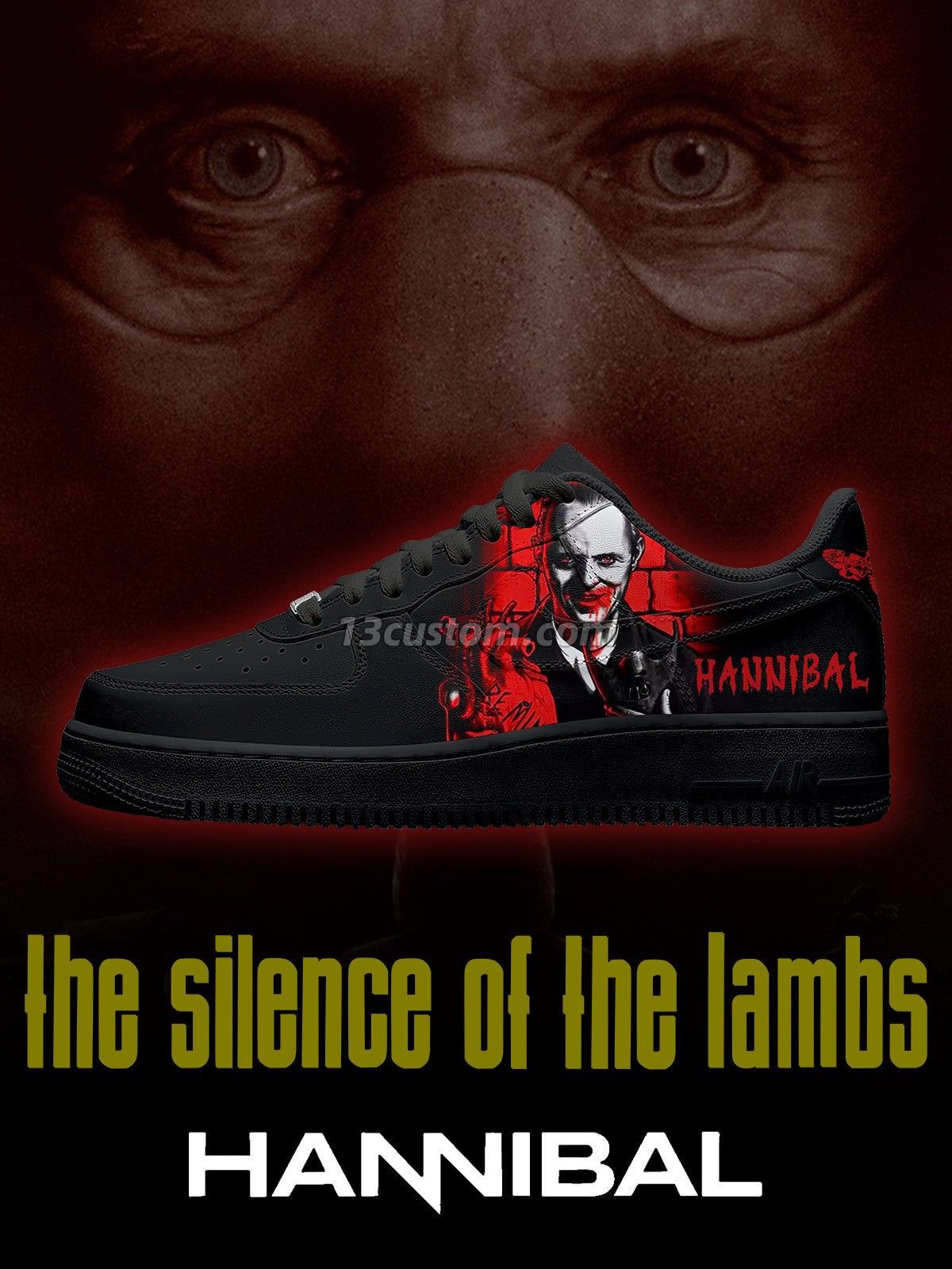 Hannibal Lecter V.3 Custom Sneakers