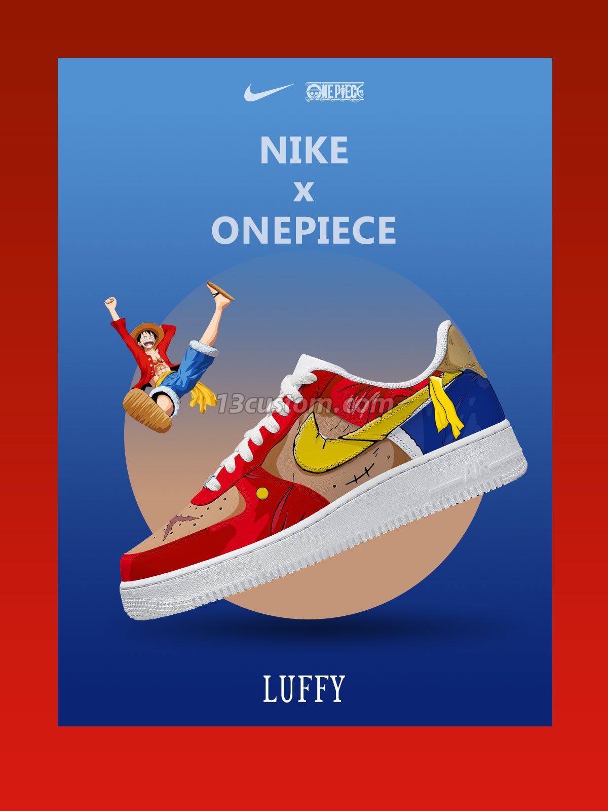 Monkey D. Luffy V.7 Custom Sneakers