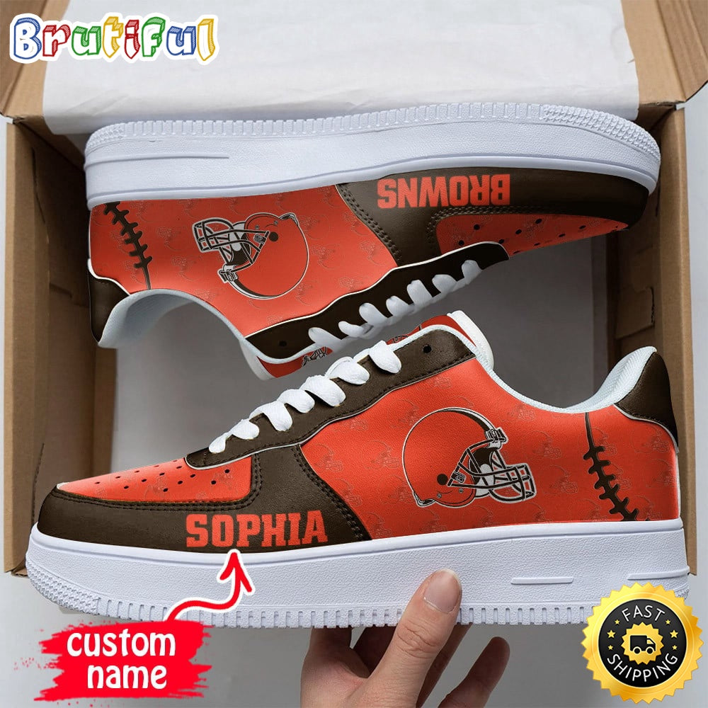 Custom NFL Cleveland Browns Air Force 1 Shoes Fashionable Air Force 1