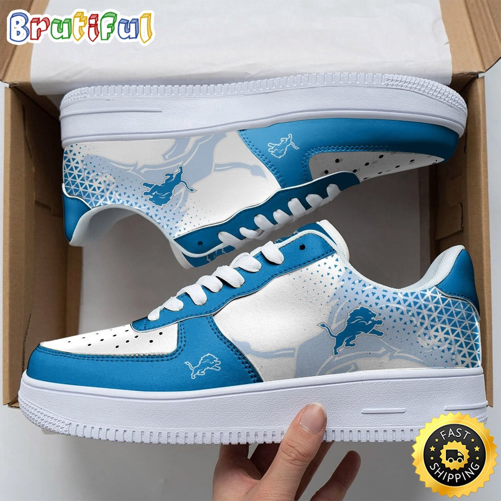 NFL Detroit Lions Air Force 1 Shoes Classic Air Force Kicks