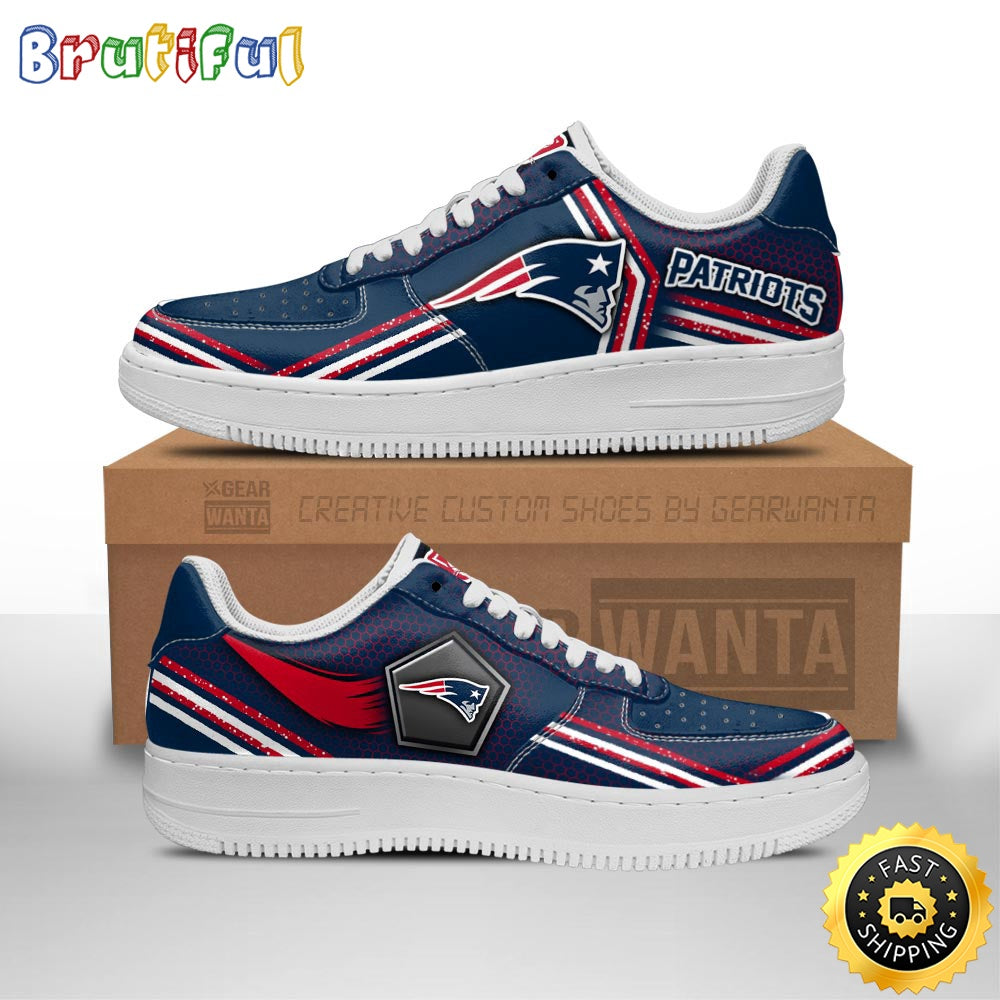 NFL New England Patriots Air Force 1 Shoes Air Sneakers For Fans