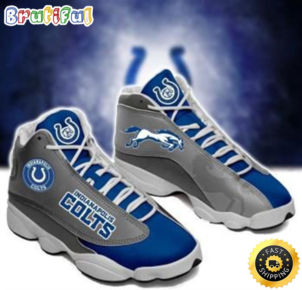 NFL Indianapolis Colts Air Jordan 13 Shoes V2